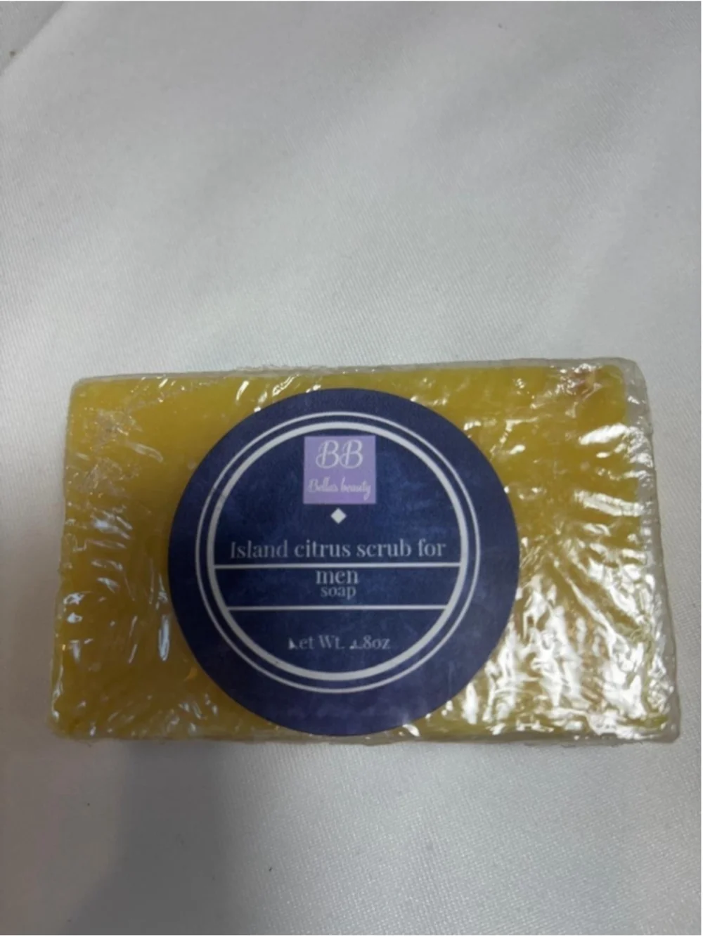 Men's Island Citrus Scrub Soap Bar - Vegan - 100% Natural Artisan #V02 x34P